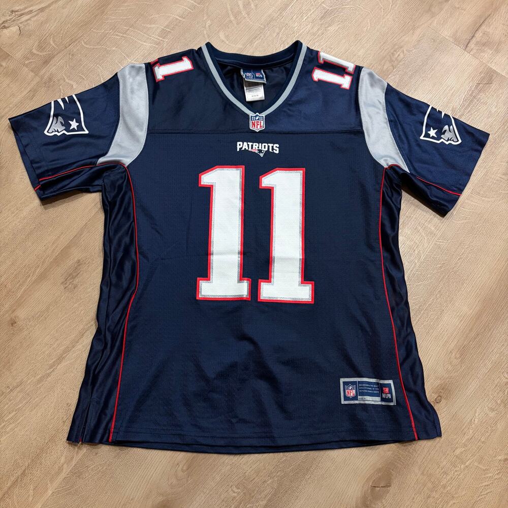 NFL New England Patriots Julien Edelman #11 Jersey Women's Medium M Navy Blue
